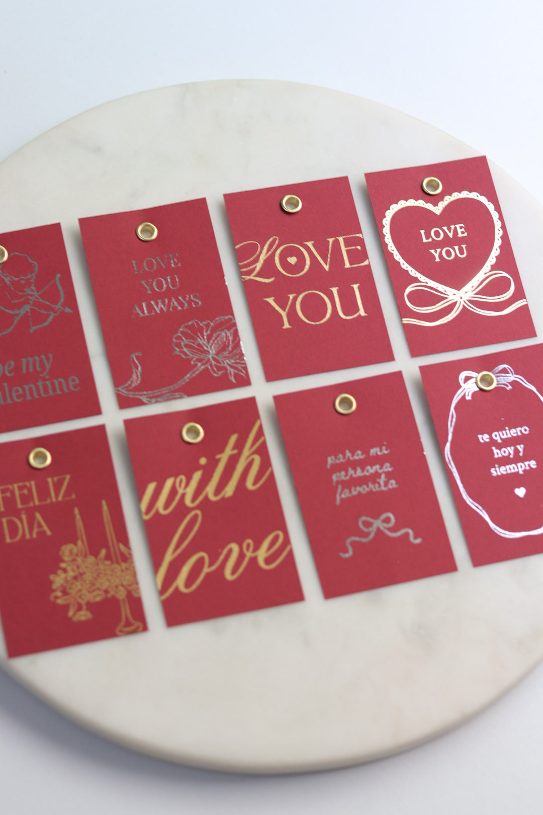 Diseños para Foil: Tarjetas de San Valentín
